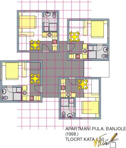 Office "KUETA" (tlocrt 1:25)